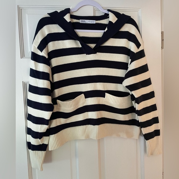 Zara stripe sweater-Like New - Picture 1 of 3